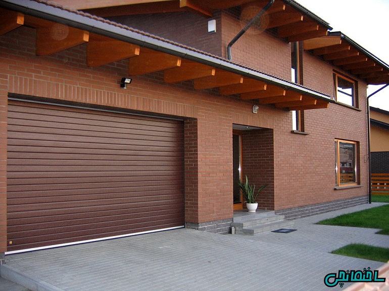 درب پارکینگ چوبی درب پارکینگ چوبی