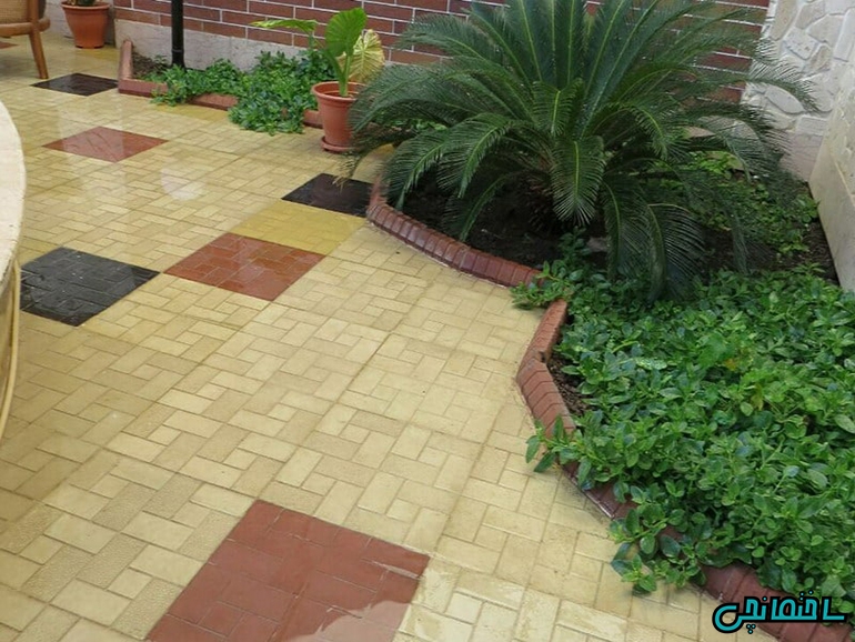 موزاییک کف حیاط موزاییک