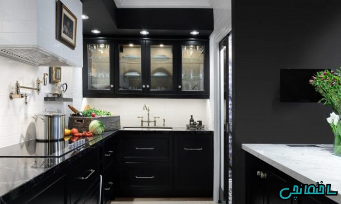 کابینت سیاه رنگ کابینت سیاه رنگ