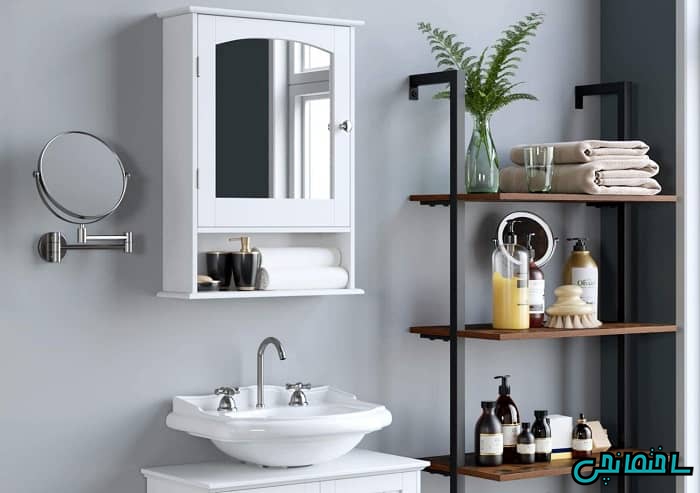 آینه روشویی کابینت دار آینه روشویی کابینت دار