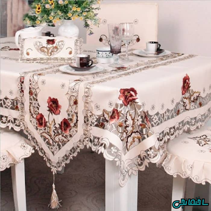 رومیزی گل دار رومیزی گل دار