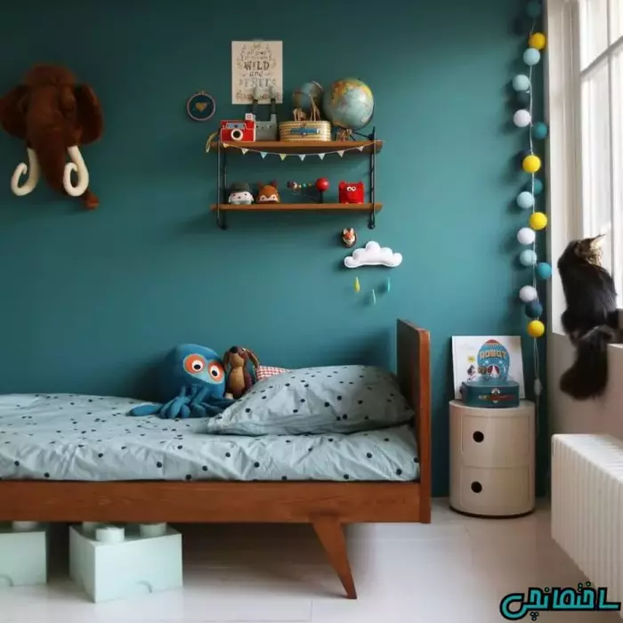اتاق خواب آبی کودک