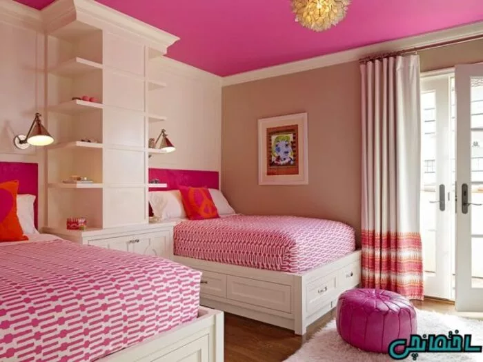 سقف های رنگی بهترین گزینه برای اتاق خواب کودک