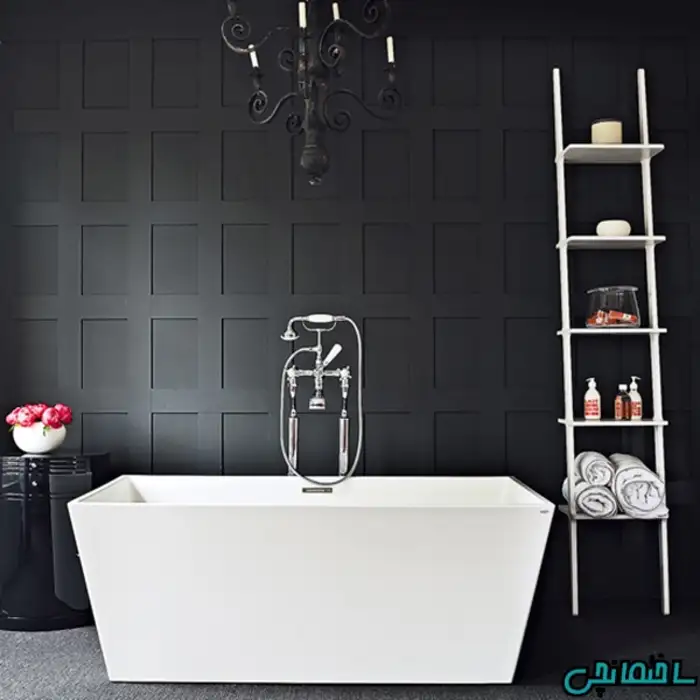 حمام های سیاه و سفید به سبک معاصر