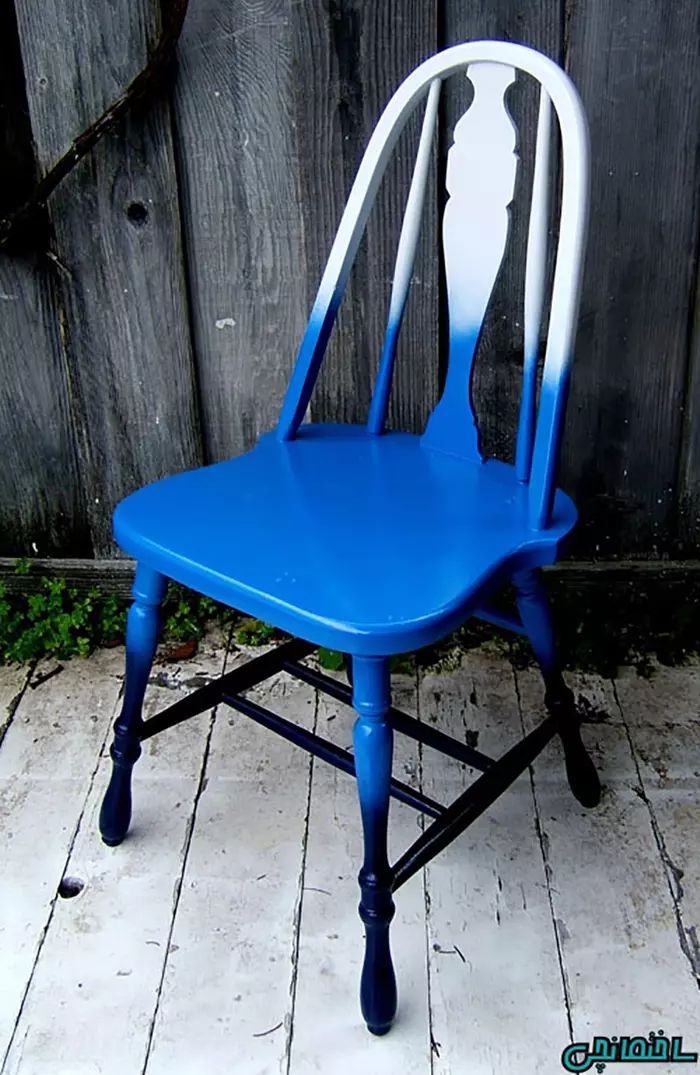 رنگ آمیزی صندلی چوبی