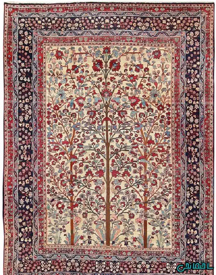 فرش ایرانی طرح درختی