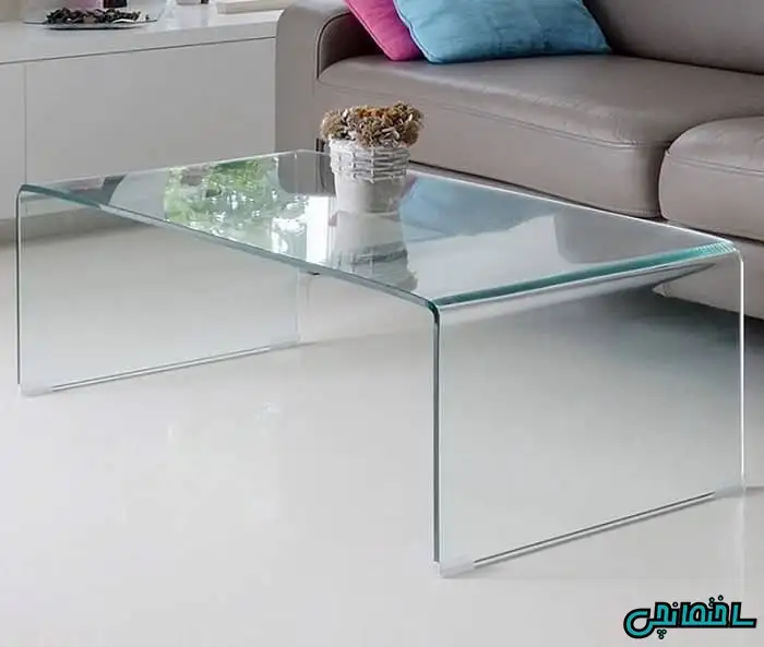 میز عسلی شیشه ای