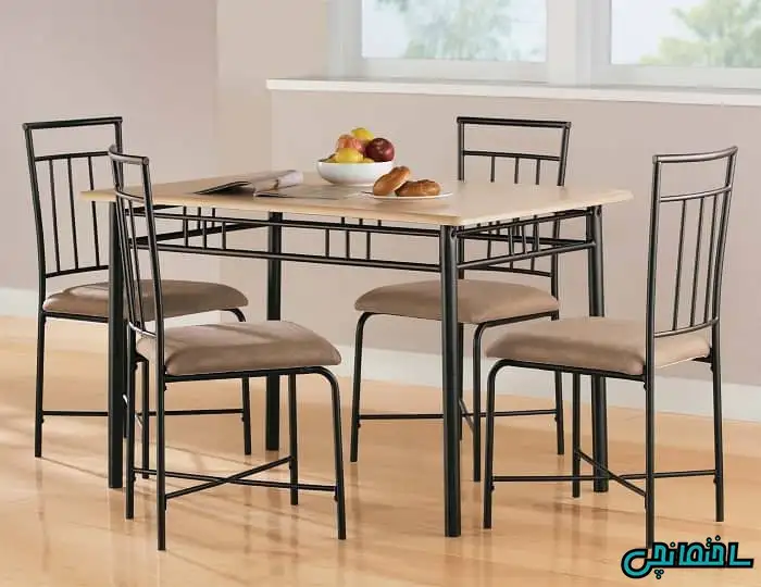 میز و صندلی نهارخوری فلزی