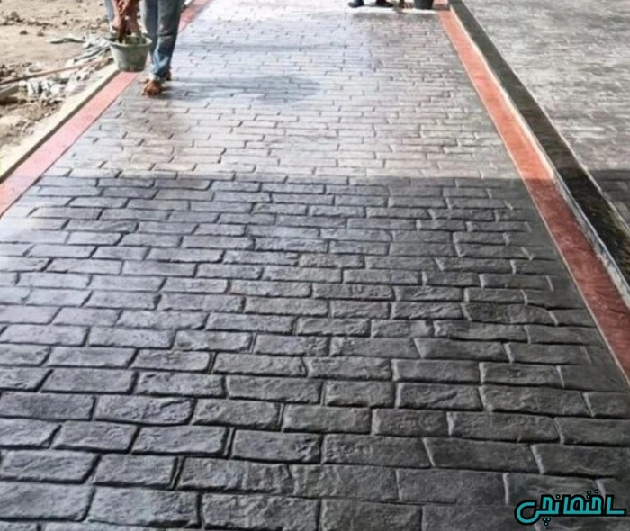 بتن استامپی پیاده رو